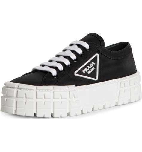 prada sneaker platform|prada platform sneakers women.